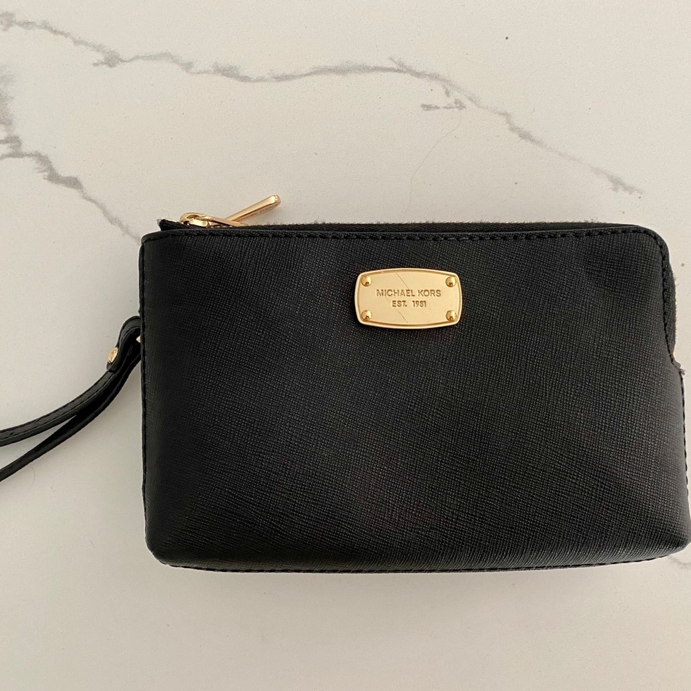 Michael Kors Black Wristlet